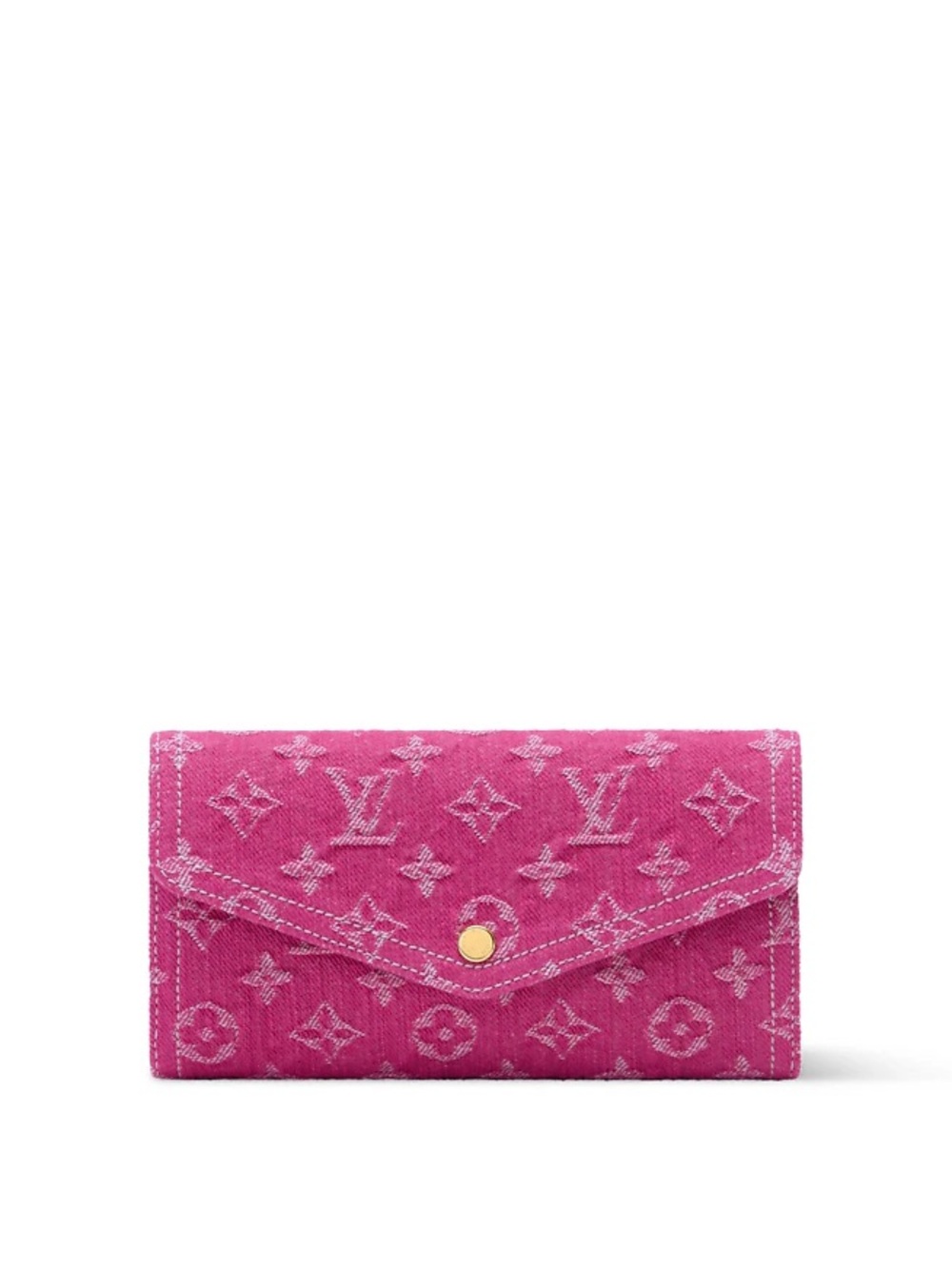 Louis Vuitton Denim Monogram Sarah Wallet